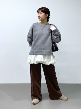 「アイテム（その他小物）」を使った、honokaさん（レディース・154cm）の秋コーディネート