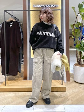 honokaさん（レディース・154cm）の冬コーディネート