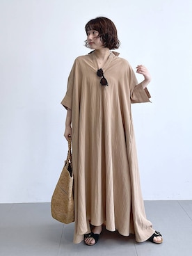 「MADE IN MADA（メイドインマダ）のアイテム」を使った、honokaさん（レディース・154cm）の春コーディネート