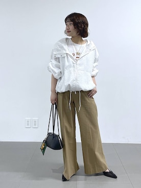 「BARNYARDSTORM（バンヤードストーム）のBARNYARDSTORM / ADDCULUMN(アドカラム)別注 / ボストンS【『ネルソンさん』YouTubeご紹介アイテム】（ハンドバッグ、ブラック系）」を使った、honokaさん（レディース・154cm）の春コーディネート