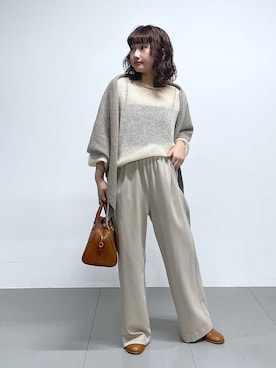 「アイテム（チョーカー）」を使った、honokaさん（レディース・154cm）の秋コーディネート