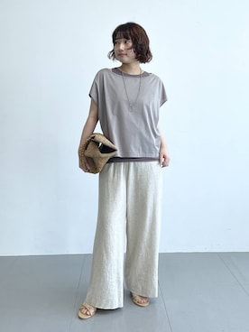 「MADE IN MADA（メイドインマダ）のアイテム」を使った、honokaさん（レディース・154cm）の春コーディネート