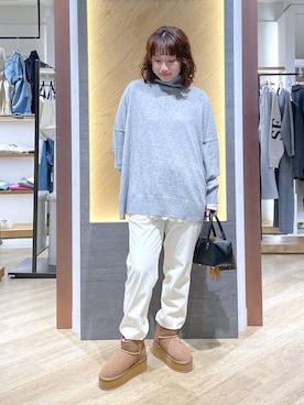 「アイテム（キーホルダー）」を使った、honokaさん（レディース・154cm）の冬コーディネート