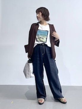 「BARNYARDSTORM（バンヤードストーム）のアイテム」を使った、honokaさん（レディース・154cm）の夏コーディネート