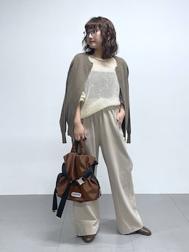 「アイテム（チョーカー）」を使った、honokaさん（レディース・154cm）の秋コーディネート