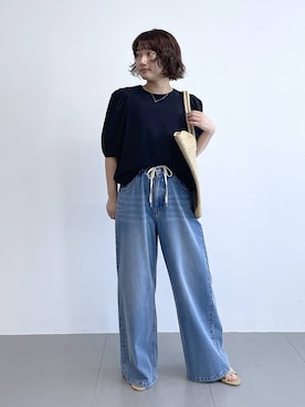 「MADE IN MADA（メイドインマダ）のアイテム」を使った、honokaさん（レディース・154cm）の春コーディネート