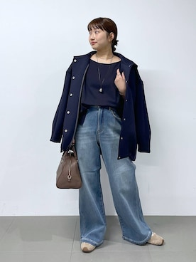 「アイテム（その他小物）」を使った、honokaさん（レディース・154cm）の秋コーディネート