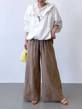 「ナチュラル」｜「アイテム（ブルゾン）」を使った、honokaさん（レディース・154cm）の春コーディネート