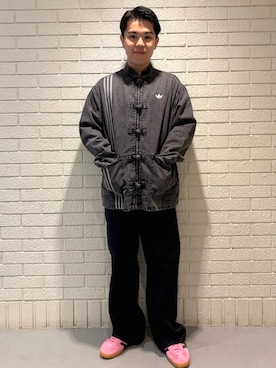 「アイテム（ジャージ）」を使った、ケンさん（メンズ・170cm）の秋コーディネート