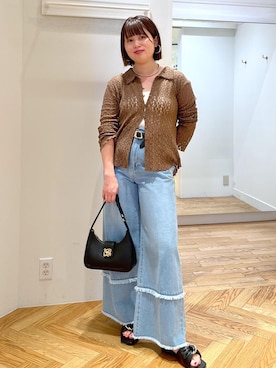 「秋服」｜「アイテム（サンダル）」を使った、fumi689さん（レディース・155cm）の秋コーディネート
