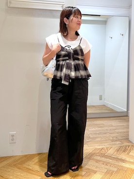 「アイテム（ハンドバッグ）」を使った、fumi689さん（レディース・155cm・30代）の夏コーディネート