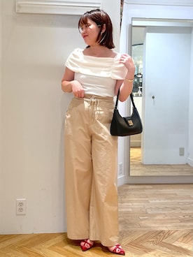 「アイテム（パンツ）」を使った、fumi689さん（レディース・155cm・30代）の夏コーディネート