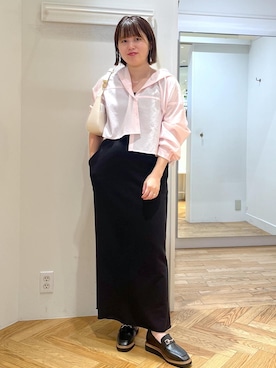 「VIS（ビス）の【ご好評につき追加生産】ハンドルリボンワンショルダーバッグ【180℃美人見え】（ハンドバッグ）」を使った、fumi689さん（レディース・155cm・30代）の秋コーディネート