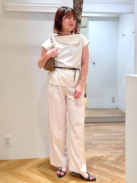 「アイテム（バングル/リストバンド）」を使った、fumi689さん（レディース・155cm・30代）の夏コーディネート