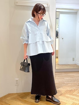 「アイテム（バングル/リストバンド）」を使った、fumi689さん（レディース・155cm）の秋コーディネート