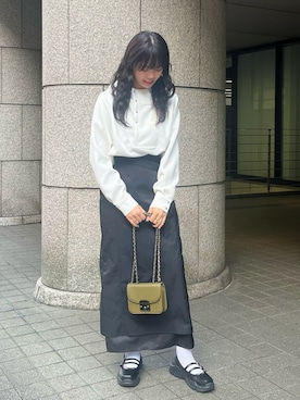 「AKIKOAOKI（アキコアオキ）のアイテム」を使った、hinano99さん（レディース・163cm）の秋コーディネート