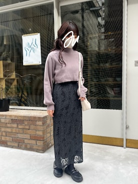 「AKIKOAOKI（アキコアオキ）のアイテム」を使った、hinano99さん（レディース・163cm）の春コーディネート