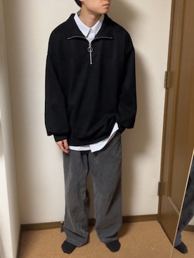 「LILL（リル）のアイテム（スウェット）」を使った、aoiさん（メンズ・168cm）の春コーディネート