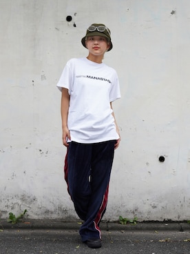 「MANASTASH（マナスタッシュ）のアイテム」を使った、HANAさん（レディース・154cm）の秋コーディネート