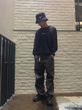 「Reebok（リーボック）のアイテム（スウェット）」を使った、HIROKIさん（メンズ・169cm）の秋コーディネート