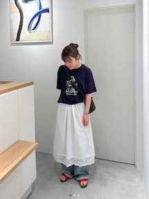 CANAL JEAN（キャナルジーン）の「HARING クロシェレースキャミワンピ