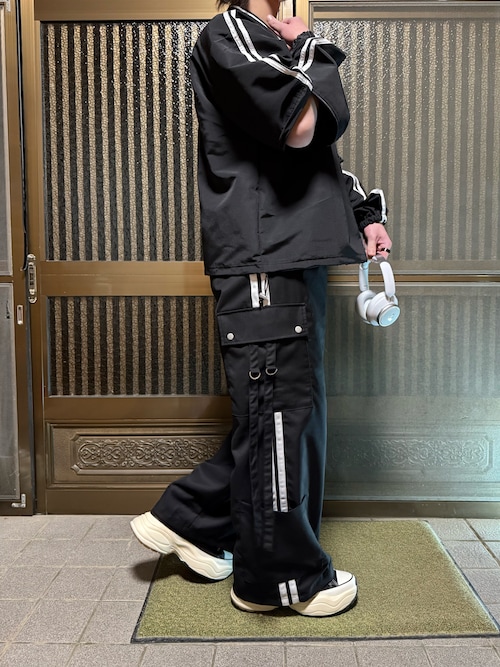 らいコラボ】サイドラインカーゴパンツ/ SETUP対応（カーゴ