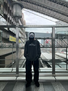 「WHITELAND（ホワイトランド）のアイテム（Tシャツ/カットソー）」を使った、ヒナヒナさん（メンズ・177cm）の夏コーディネート