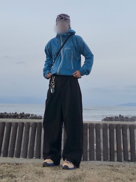 「HUF（ハフ）のアイテム」を使った、🌀🌀さん（レディース・157cm）の冬コーディネート