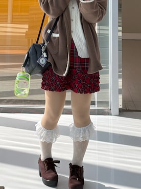 「アイテム（ノーカラージャケット）」を使った、3 1 0.さん（レディース・158cm）の秋コーディネート