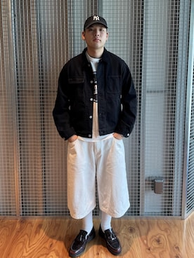 「Saturdays NYC（サタデーズ ニューヨークシティ ）のアイテム」を使った、SOICHIさん（メンズ・180cm）の夏コーディネート