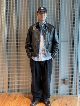 「Saturdays NYC（サタデーズ ニューヨークシティ ）のアイテム」を使った、SOICHIさん（メンズ・180cm）の秋コーディネート