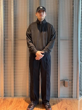 「Saturdays NYC（サタデーズ ニューヨークシティ ）のアイテム」を使った、SOICHIさん（メンズ・180cm）の秋コーディネート