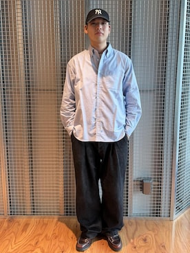 「コットン」｜SOICHIさん（メンズ・180cm）の秋コーディネート