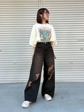 「アイテム（メガネ）」を使った、ﾕｽﾞ🌼*･さん（レディース・156cm）の夏コーディネート