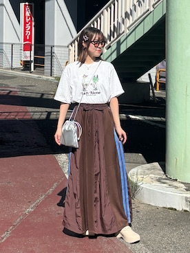 「AZUL by moussy（アズールバイマウジー）のアイテム」を使った、ﾕｽﾞ🌼*･さん（レディース・156cm）の夏コーディネート