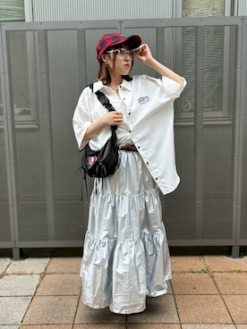 「Adoon plain（アドーンプレーン）のアイテム」を使った、ﾕｽﾞ🌼*･さん（レディース・156cm）の夏コーディネート