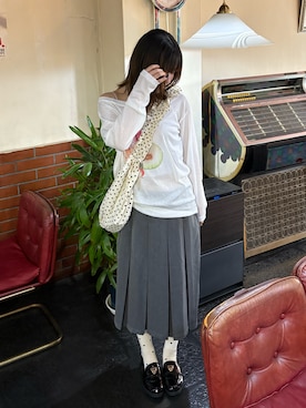 「シアートップス」｜ﾕｽﾞ🌼*･さん（レディース・156cm）の秋コーディネート