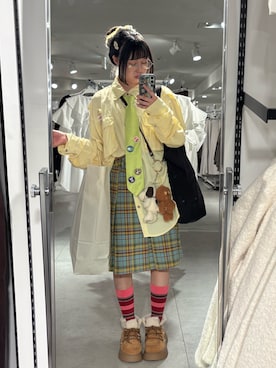 「SPINNS(スピンズ)のアイテム」を使った、ユズ🌼*・さん(レディース・156cm)の秋コーディネート