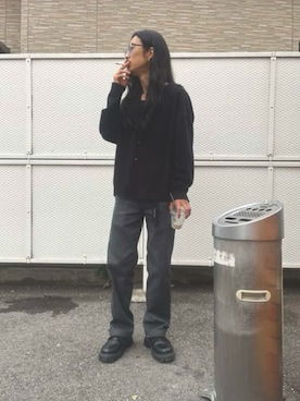 やせ型ロン毛ヒゲにきさん(メンズ・170cm)の春コーディネート