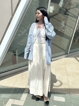 「ブルーコーデ」｜cocoinkさん（レディース・164cm）の夏コーディネート