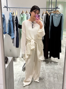 「SHENERY（シーナリー）のアイテム（トップス、ホワイト系）」を使った、MIYAGAWA_165㎝さん（レディース・165cm）の春コーディネート