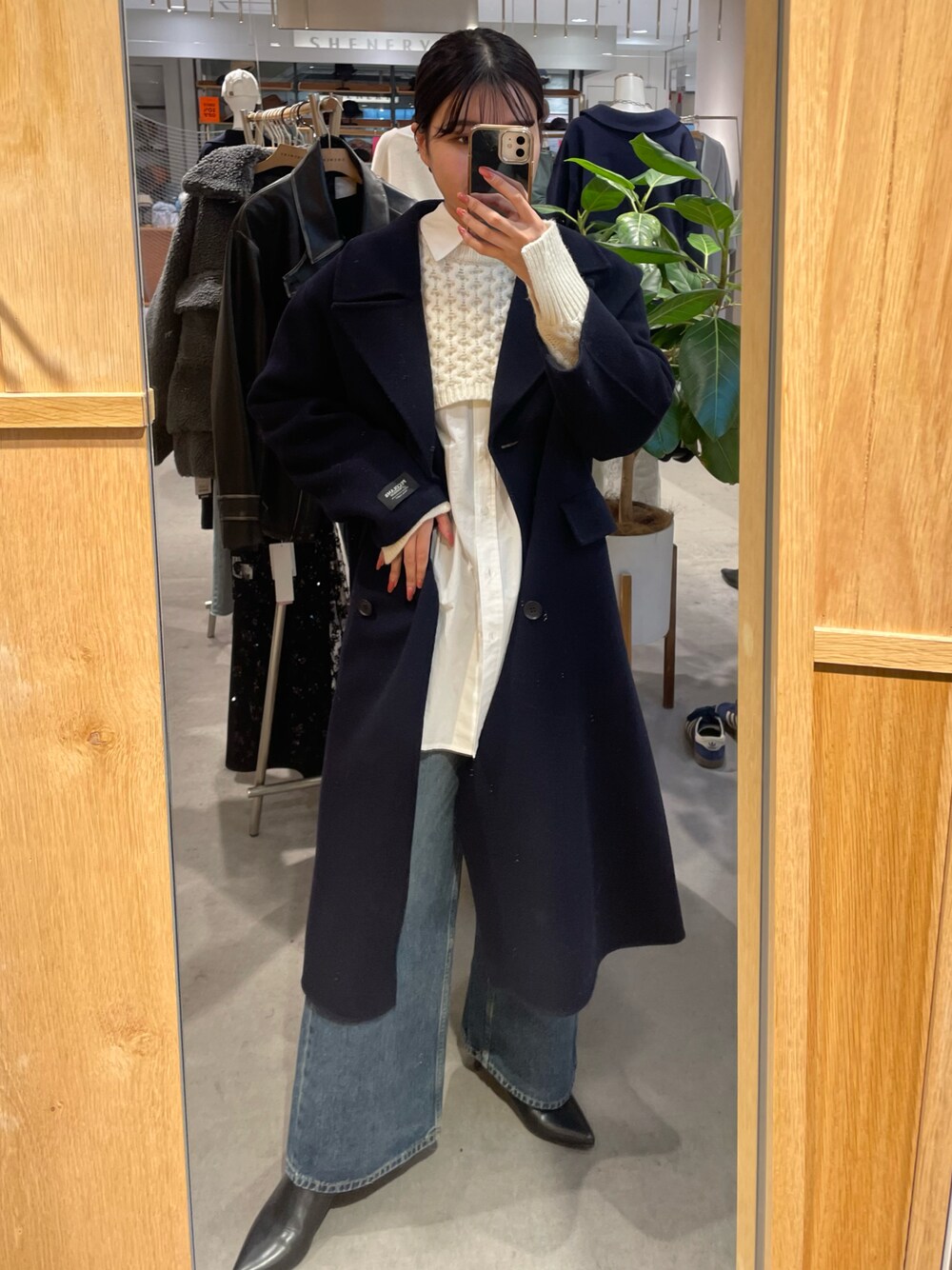 shenery 春ロングコート SHENERY（シーナリー）の「【2サイズ展開/軽くて暖かい】中綿