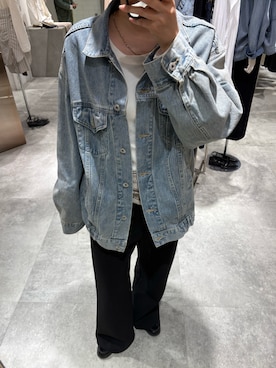 「SHENERY（シーナリー）のデニムジャケット（デニムジャケット、ブルー系）」を使った、MIYAGAWA_165㎝さん（レディース・165cm）の春コーディネート