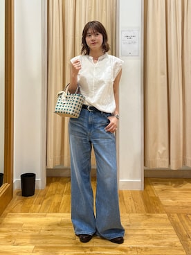 「URBAN RESEARCH DOORS（アーバンリサーチドアーズ）のアイテム（デニムパンツ）」を使った、Natsumi    さん（レディース・171cm）の夏コーディネート