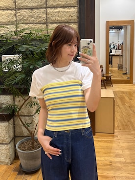 「URBAN RESEARCH DOORS（アーバンリサーチドアーズ）のアイテム（デニムパンツ）」を使った、Natsumi    さん（レディース・171cm）の春コーディネート