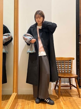 「アイテム（ピーコート）」を使った、Natsumi    さん（レディース・171cm）の秋コーディネート