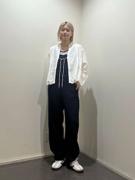 「アイテム（デニムジャケット）」を使った、Natsumi    さん（レディース・171cm）の夏コーディネート