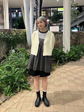 「URBAN RESEARCH DOORS（アーバンリサーチドアーズ）のアイテム（キャミソール）」を使った、Natsumi    さん（レディース・171cm）の秋コーディネート