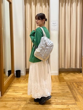 「アイテム（バックパック/リュック）」を使った、Natsumi    さん（レディース・171cm）の秋コーディネート