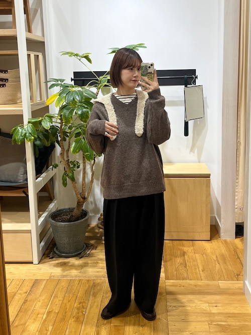 セール】ウール混ニットバラクラバ帽（ニットキャップ/ビーニー